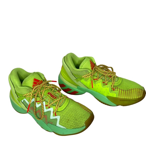 Adidas Marvel × D.O.N. Issue 2 Spidey Sense Neon Green Basketball Shoes Size 5 - Picture 12 of 12